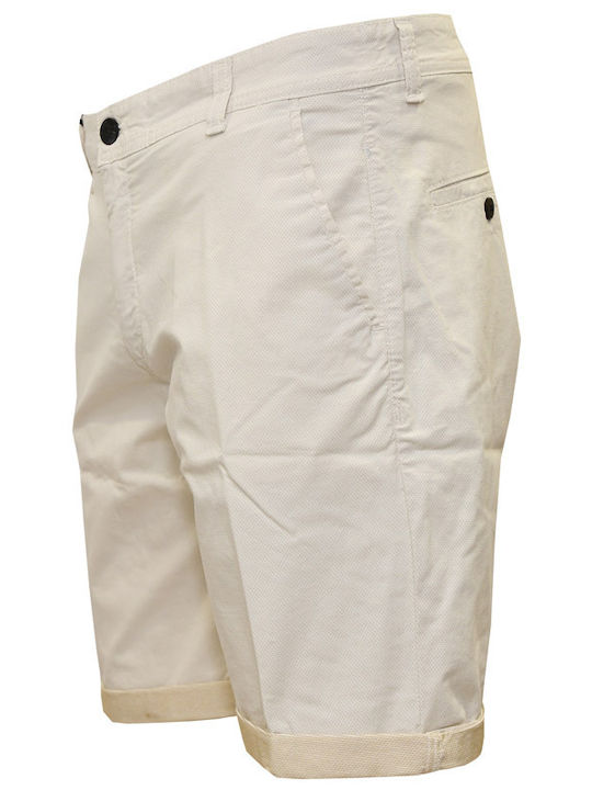 Damaged Jeans Men's Shorts Beige.