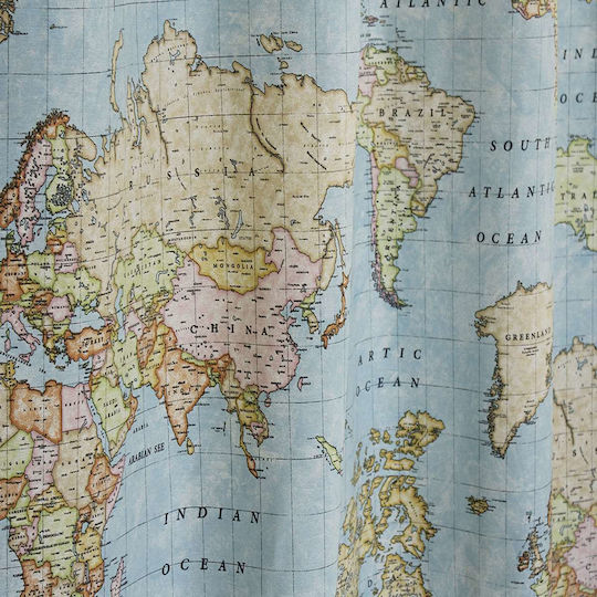 Decocraft Worldmap με Τρουκς 140x240εκ.