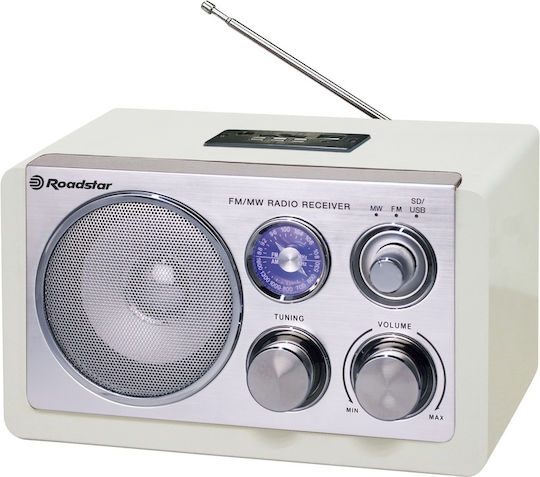 Roadstar HRA‐1325US Retro Επιτραπέζιο Ραδιόφωνο με USB Μαύρο