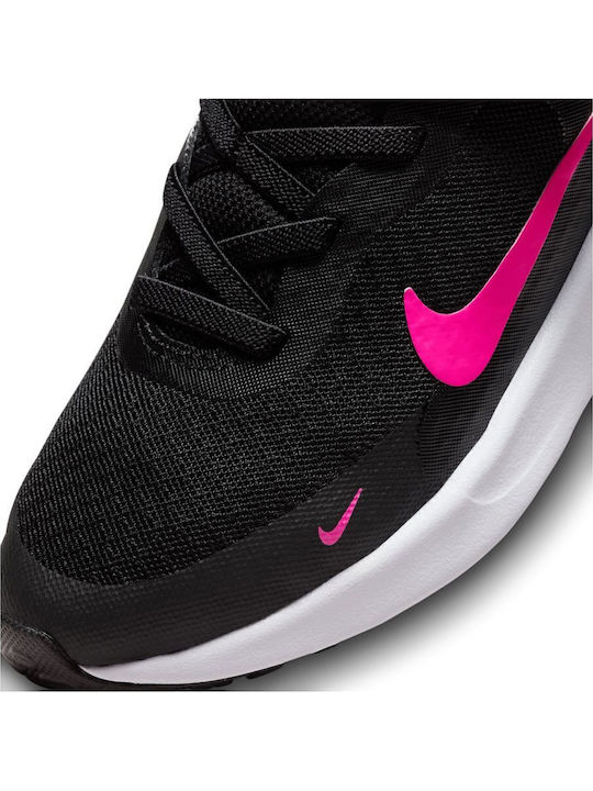Revolution Revolution 7 Kids Sports Shoes Running with Hoop & Loop Closure Black