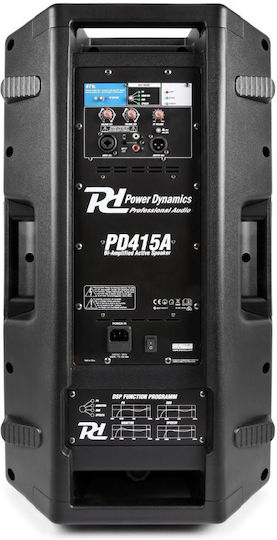 Power Dynamics PD415A 178.266 Αυτοενισχυόμενο Ηχείο PA 350W με Woofer 15" 36.5x42.5x71εκ.