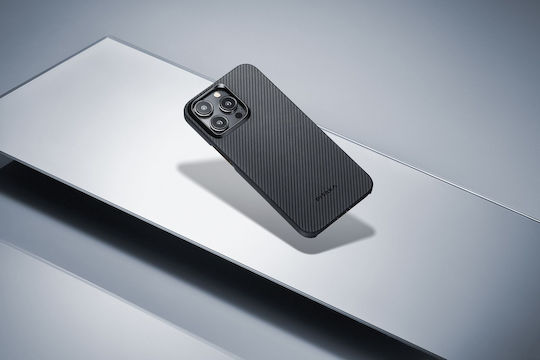 Pitaka Magez Back Cover Aramid Fiber 0.95mm Black (iPhone 15 Pro)