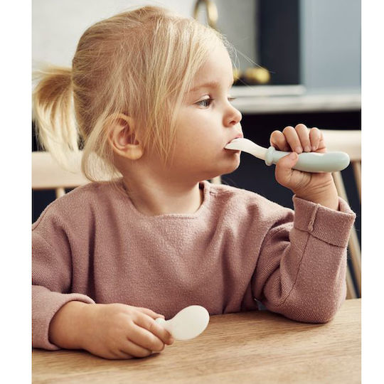 BabyBjorn Baby Set with Fork made of Plastic Gray 4pcs