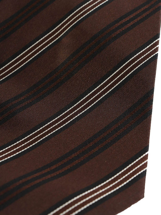 Hugo Boss Men's Tie Silk Printed in Brown Color