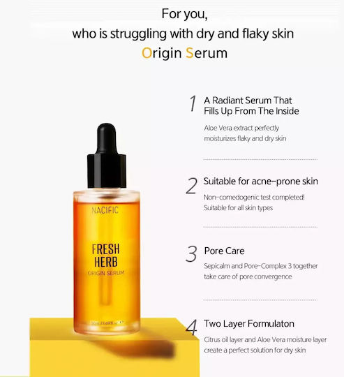 Nacific Fresh Herb Origin Anti-aging Serum Face with Vitamin E 50ml
