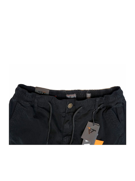 Frank Tailor Men's Trousers Cargo Black