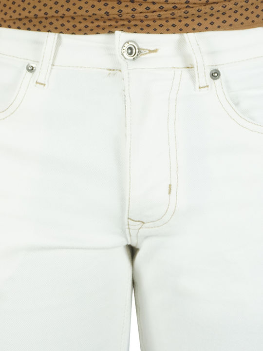 Trousers Elastic White