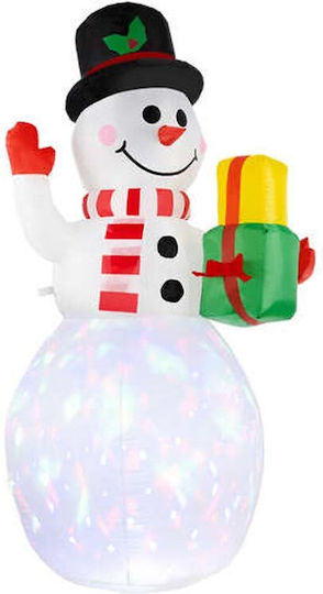 Illuminated Christmas Plastic Figure Snowman 155x155x155cm Ruhhy