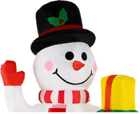Illuminated Christmas Plastic Figure Snowman 155x155x155cm Ruhhy