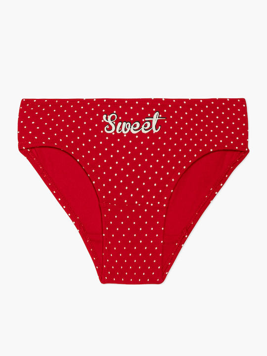 Minerva Sweet Cats Σετ Παιδικά Βρακάκια Εκρού-Κόκκινο-Ροζ 3τμχ