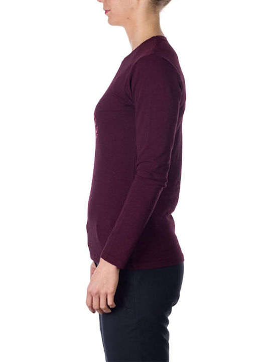 Northfinder Women's Athletic Cotton Blouse Short Sleeve Burgundy