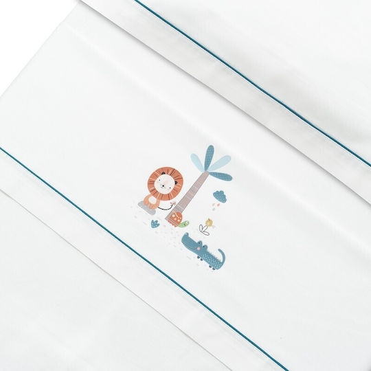Interbaby Σετ Βρεφικά Σεντόνια Λίκνου Βαμβακερά Λευκά 50x80εκ. 3τμχ