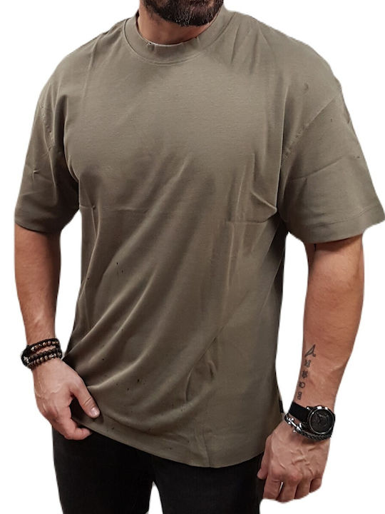 Jack & Jones Herren T-Shirt Kurzarm Bungee Cord - #8B7D6B.