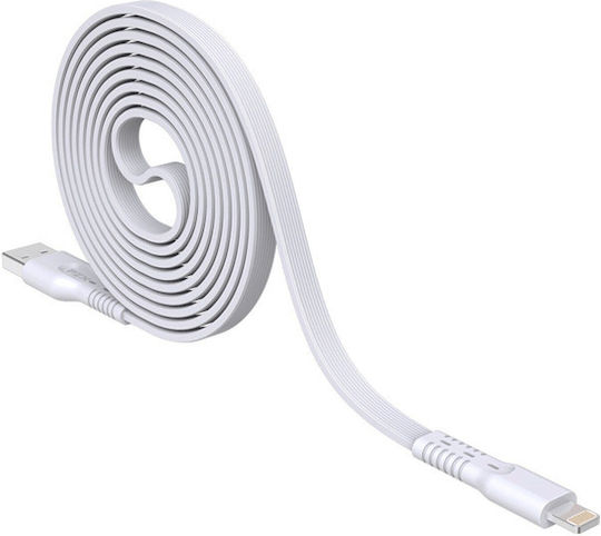 PZX Редовна USB-A към Lightning кабел Бял 2м (704)