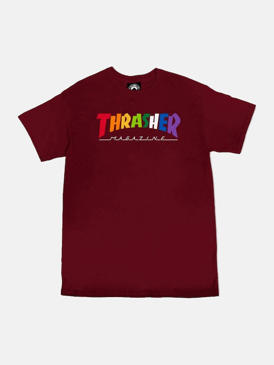 Rainbow Mag T-shirt MAROON