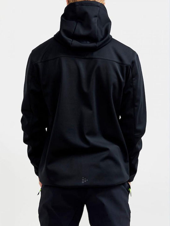 Winter Jacket Softshell Waterproof and Windproof Black