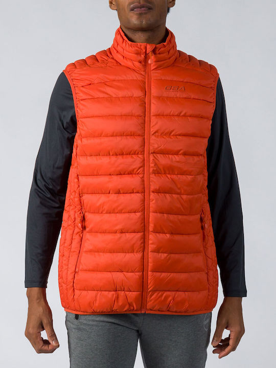 GSA Ärmellos Herren Jacke Puffer Πορτοκαλί