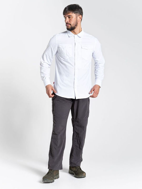 Long-sleeved Shirt Polka Dot White