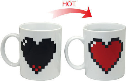 Kikkerland Heat Change Mug from Porcelain