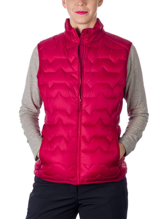 Women's for Hiking Short Lifestyle Jacket Waterproof and Windproof for Winter Burgundy
