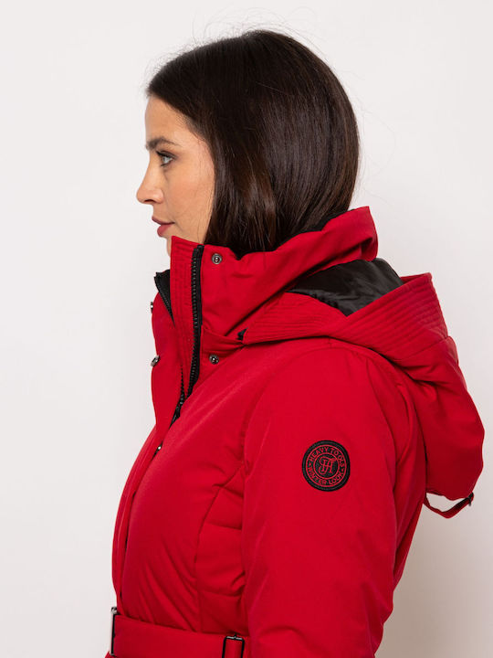 Scurtă Jachetă de femei Puffer Red