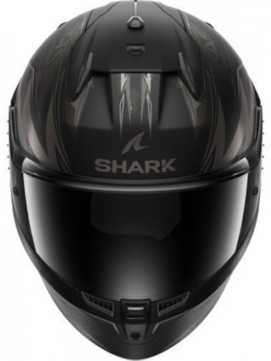 Shark D-skwal 3 Blast-R Mat Black / Anthracite Motorradhelm Volles Gesicht ECE 22.06 1540gr