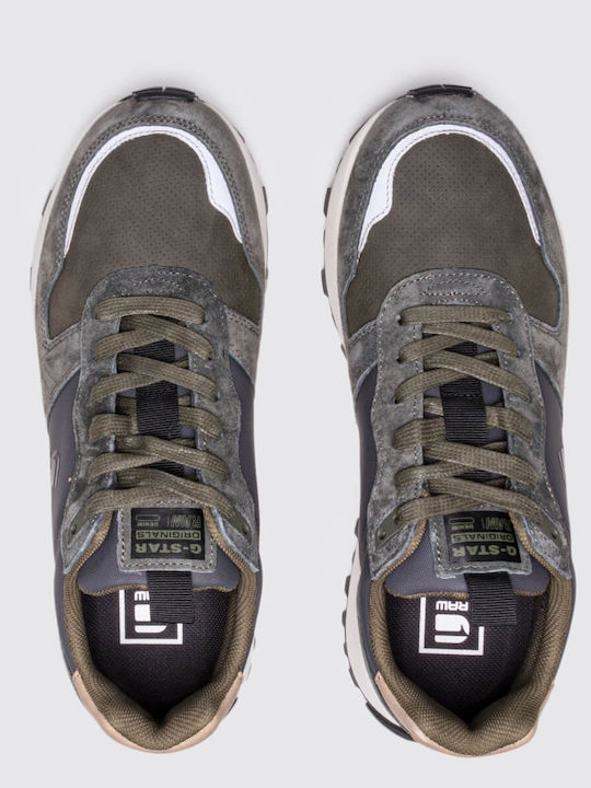 Theq Run Bărbați Adidași Olive / Grey