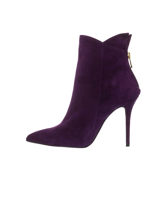 Mourtzi Suede Women's Ankle Boots Purple