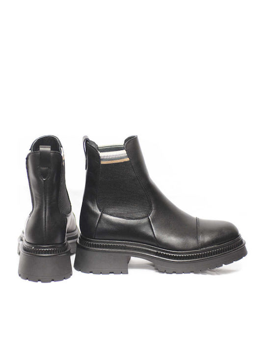 Leather Women's Chelsea Boots Black