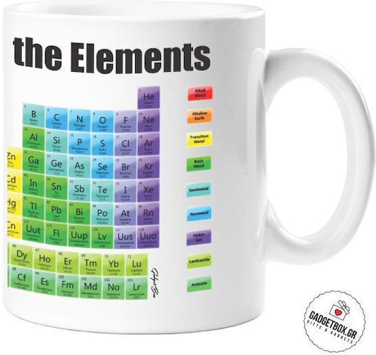 With The Periodic Table of Elements For Chemistry Enthusiasts Mug Ceramic White