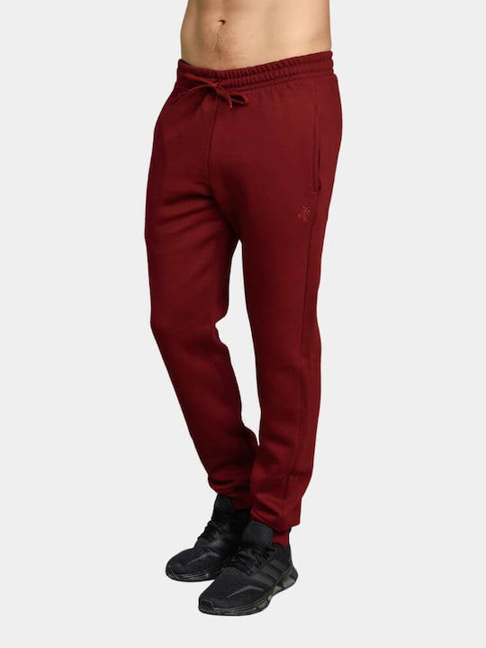 Target Herren-Sweatpants Fleece Burgundisch