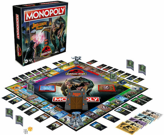 Board Game Monopoly: Jurassic Park for 2-6 Players 8+ Years Old Hasbro