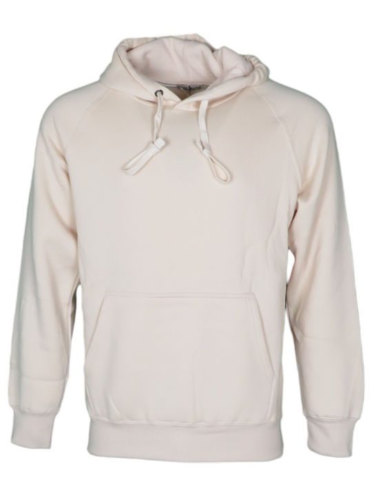 Privato Herren Sweatshirt mit Kapuze Beige