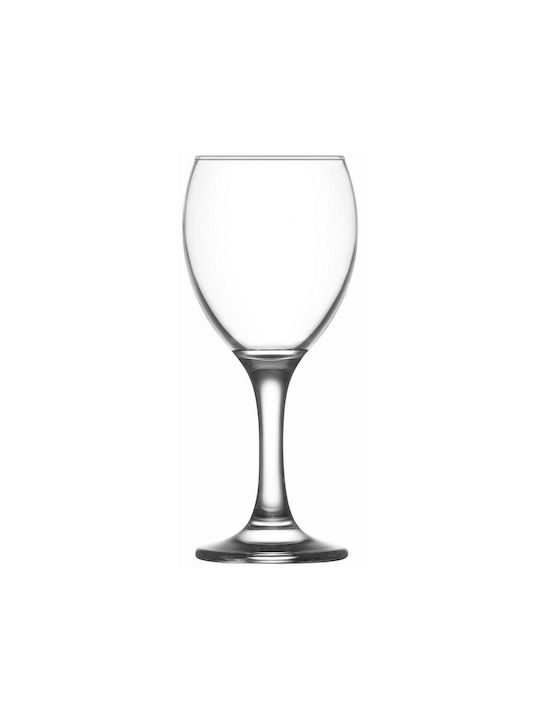 Gurallar Empire Set of Glasses for White Wine made of Glass in White Color Stemmed 245ml 12pcs