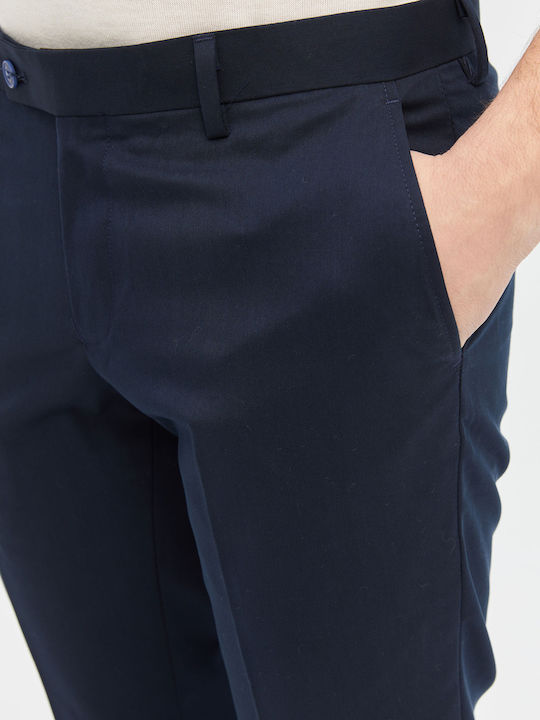 Aristoteli Bitsiani Men's Trousers in Slim Fit Blue.