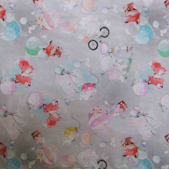 Decocraft Baby Bettbezug Grey 110x140cm.