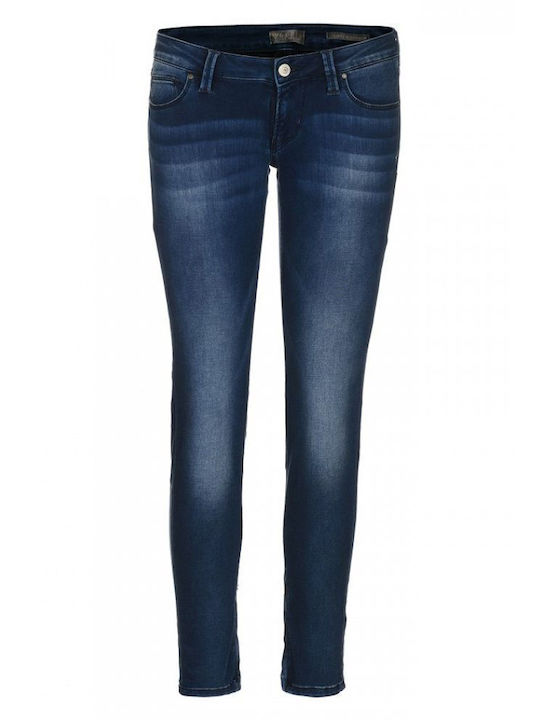 Guess Women's Jean Trousers with Rips in Skinny Fit Blue