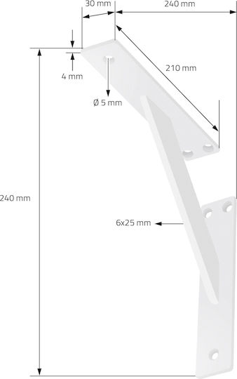 ML-Design Suporturi pentru rafturi din Aluminiu în Culoare Albastru 240x240mm 2buc 490009814