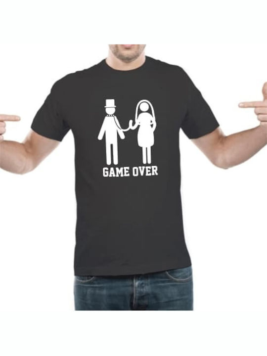 Game Over Για Γάμο T-shirt Black