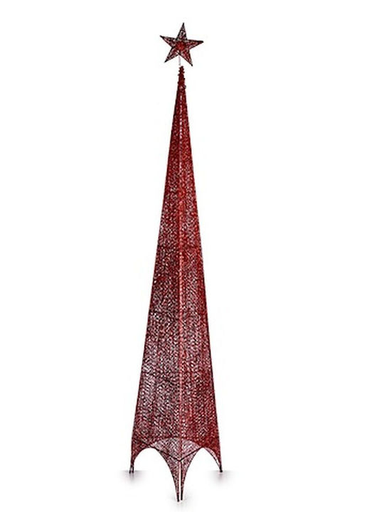 Krist+ Christmas Decorative Metal Tree 218cm Red 3pcs