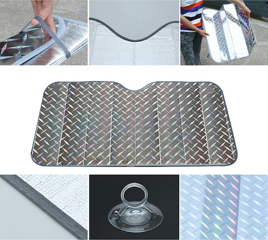 Autoline Interner Auto-Windschutzscheibenschutz mit Saugnapf 145x70cm