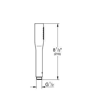 Grohe Euphoria Cosmopolitan Stick Handheld Showerhead