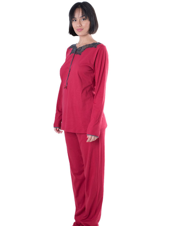 Harmony Set Winter Women's Pajamas Burgundy