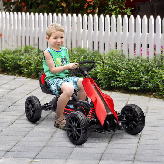 Go Kart Μονοθέσιο με Πετάλι Κόκκινο για 3+ Ετών