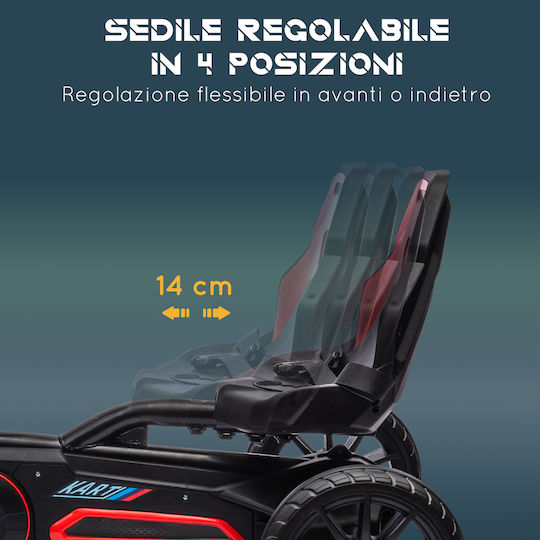 Go Kart Μονοθέσιο με Πετάλι Κόκκινο για 3+ Ετών