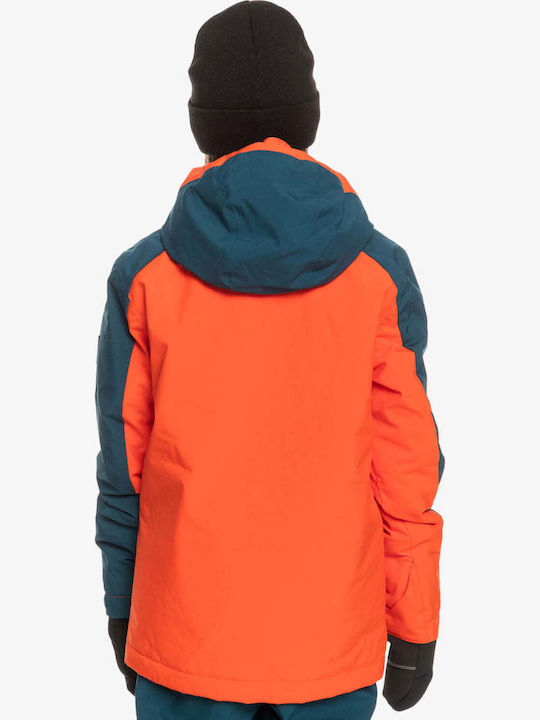 Quiksilver Mission Block EQBTJ03180-NNK0 Γυναικείο Μπουφάν για Σκι & Snowboard Πορτοκαλί