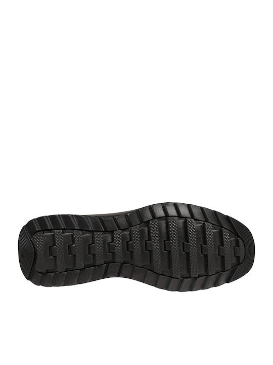 Black Men's Boots with Zipper