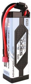 Gens Ace Напреднала Батерия Li-Po 11.4V 5300mAh 100C 3S T-Щепсел за RC Превозно Средство