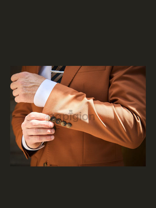 Men's Suit Jacket Slim Fit Tan