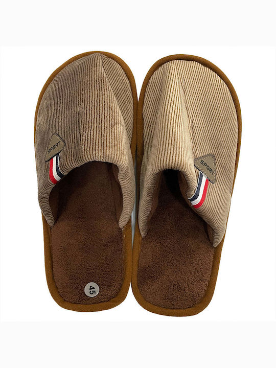 Ustyle Men's Slipper Brown